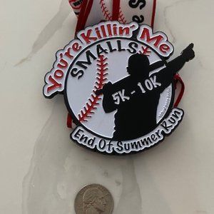 Virtual Pace Series running medal - You're Killin' Me Smalls End Of Summer Run